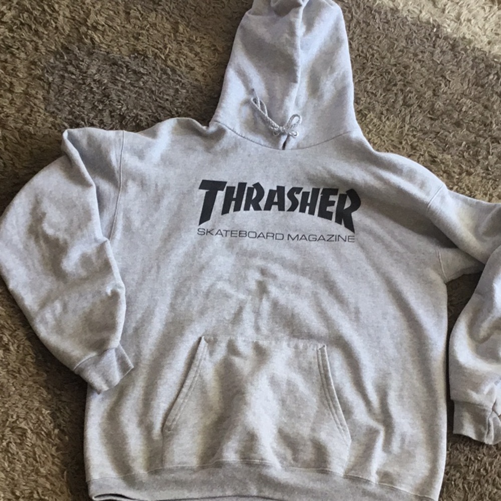 Grey Skate Mag Grey Hoodie